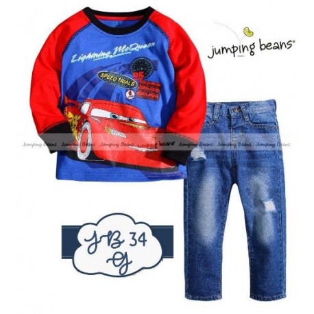 Jumping Beans McQueen LS Set Jeans