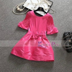 KoreaPink Pink Sateen Dress