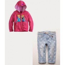 Samgami Pink Elsa Anna Jacket+Jeans