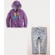 Samgami Purple Elsa Anna Jacket+Jeans