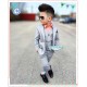 Senshukei 4in1 Grey Boy Set(Shirt+Vest+Jacket+Pant)