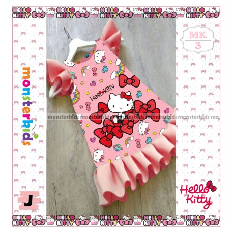 MK Pink HelloKitty Ruffle Dress