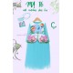 Mardi Amber Rainbow Dash Long Dress+SlingBag