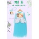 Mardi Amber Blue Tsum-tsum Long Dress+SlingBag