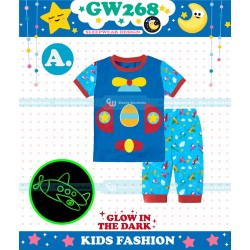 GW268A Glow in the Dark Aeroplane Set Pant