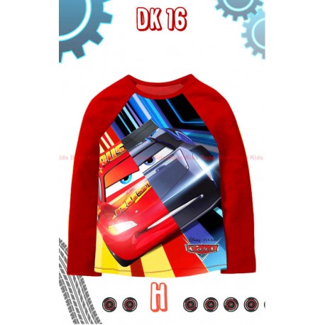DK McQueen Black Red LongSleeve Printed Tee