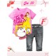 Junior Wardrobe Beauty and the Beast 3D Applique Set Jeans