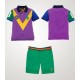 Purple V Polo Set Pants