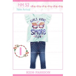 HelloMini Girls Fun Set Polka Jeans