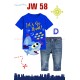 Junior Wardrobe Baby Shark 3D Applique Set Jeans