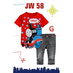 Junior Wardrobe Thomas 3D Applique Set Jeans