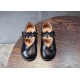 Black Beautiful Flowers Shoes